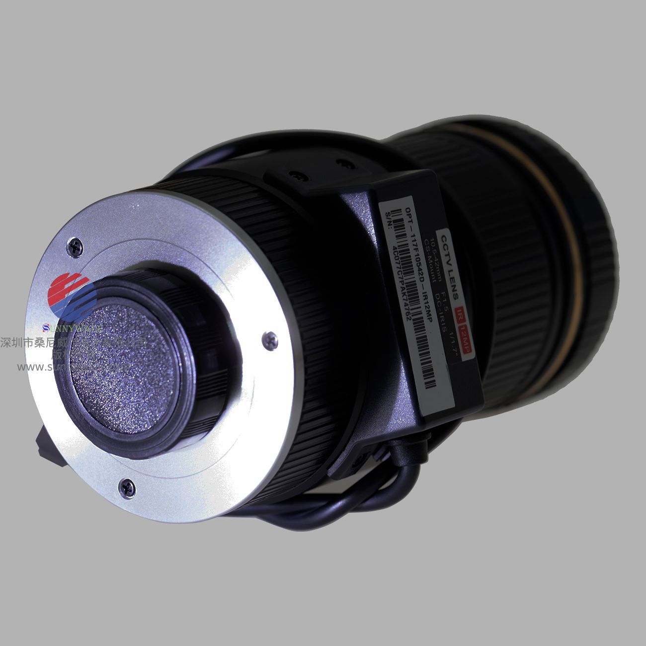 DH-OPT-117F10542D-IR12MP, 大华1200万像素变焦镜头，10.5-42mm变焦镜头, 支持大靶面的镜头，尺寸为1/1.7英寸镜头,焦距为10.5-42mm, 光圈为F1.5（W～F1.8（T）, 物距为4M, 支持红外功能，支持DC光圈，CS接口,1200万像素镜头，12MP镜头，网络会议摄像机镜头