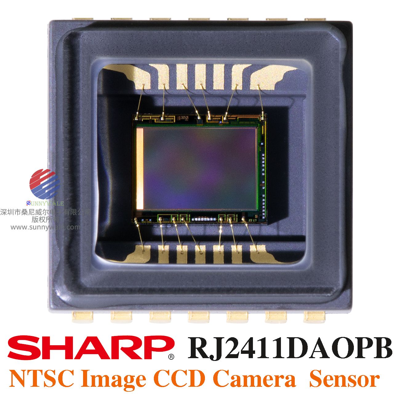 RJ2411DA0PB，RJ2411DAOPB， 夏普SHARP， 1/4英寸彩色CCD，模拟安防攝像机CCD，图像传感器